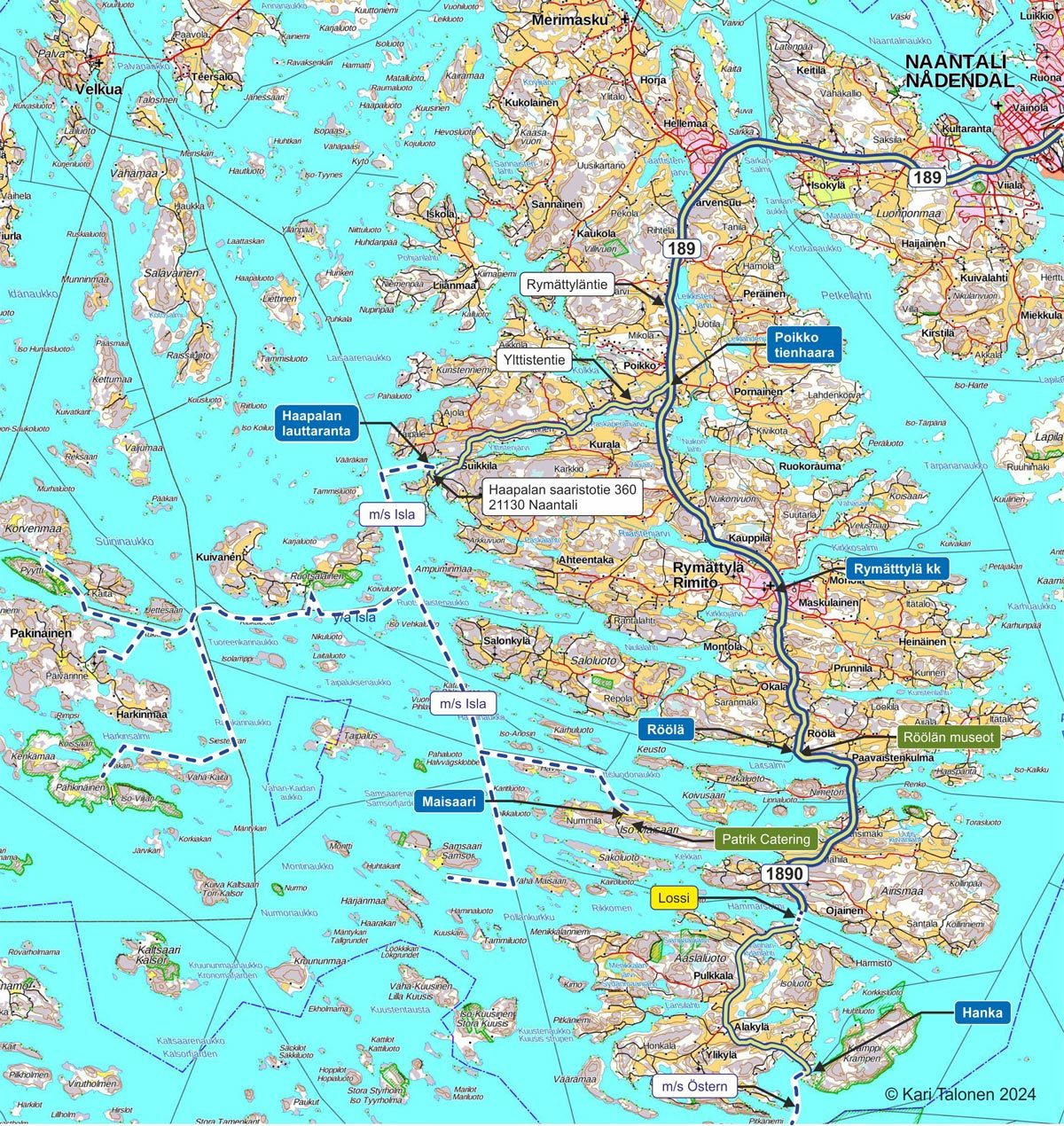 maisaari-haapala-reittikartta